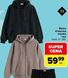 Carrefour Bluza dresowa męska TEX oferta