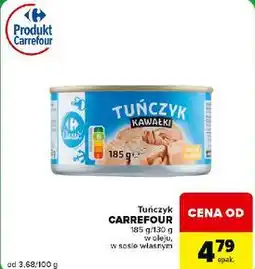 Carrefour Express Tuńczyk Carrefour w oleju, w sosie własnym oferta