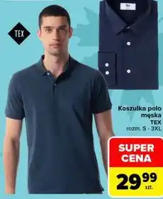 Carrefour Koszulka polo męska TEX oferta