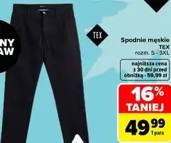 Carrefour Spodnie męskie TEX oferta