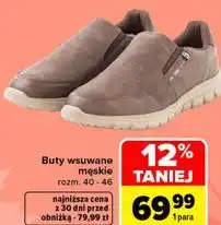 Carrefour Buty wsuwane męskie TEX oferta