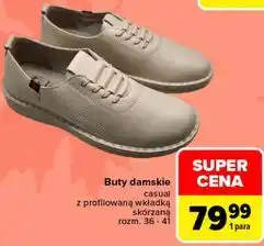 Carrefour Buty damskie casual z profilowaną wkładką skórzaną oferta