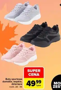 Carrefour Buty sportowe damskie, męskie, dziecięce oferta