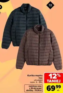 Carrefour Kurtka męska TEX ultralight oferta