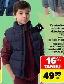 Carrefour Kamizelka ocieplana dziecięca TEX oferta