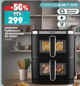 Biedronka Hoffen Expert Frytkownica dwukomorowa HO-00091 czarna oferta