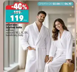 Biedronka ART SOFT HOME Szlafrok frotte waflowy oferta