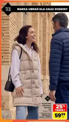 Carrefour Kamizelka pikowana damska TEX oferta