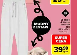 Carrefour Spodnie dresowe damskie TEX oferta