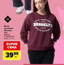 Carrefour Bluza sportowa damska TEX gładka oferta
