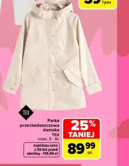 Carrefour Parka przeciwdeszczowa damska TEX oferta