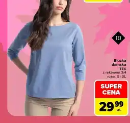 Carrefour Bluzka damska TEX z rękawem 3/4 oferta