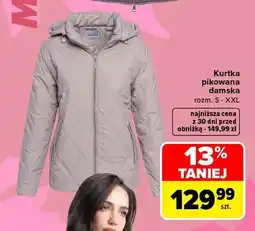 Carrefour Kurtka pikowana damska TEX oferta