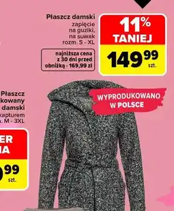 Carrefour Płaszcz damski TEX oferta