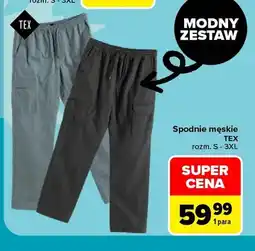 Carrefour Spodnie męskie TEX oferta