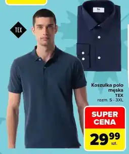 Carrefour Koszulka polo męska TEX oferta