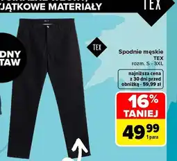 Carrefour Spodnie męskie TEX oferta