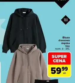 Carrefour Bluza dresowa męska TEX oferta