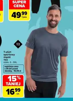 Carrefour T-shirt sportowy męski TEX oferta