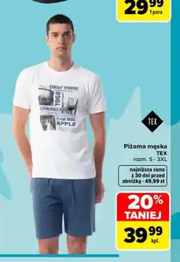 Carrefour Piżama męska TEX oferta