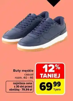 Carrefour Buty męskie casual oferta