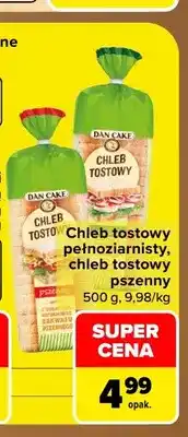 Carrefour Chleb tostowy pszenny Dan Cake oferta