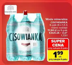 Carrefour Woda mineralna Cisowianka 6-pak oferta
