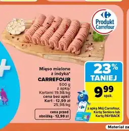 Carrefour Mięso mielone z indyka Carrefour oferta
