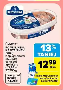 Carrefour Śledzie po wolińsku Kapitan Navi oferta