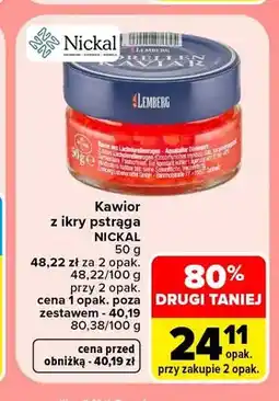 Carrefour Kawior z ikry pstrąga Nickal oferta