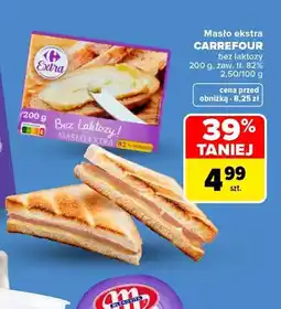 Carrefour Masło ekstra bez laktozy Carrefour oferta