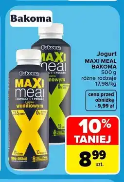 Carrefour Jogurt Maxi Meal Bakoma oferta