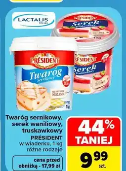 Carrefour Twaróg sernikowy Président oferta