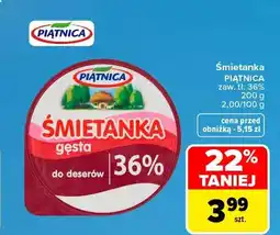 Carrefour Śmietanka Piątnica 36% oferta