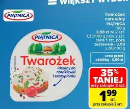 Carrefour Twarożek naturalny Piątnica oferta