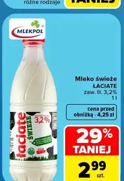 Carrefour Mleko świeże Łaciate 3,2% oferta