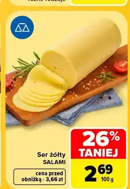 Carrefour Ser żółty salami oferta