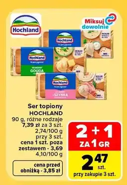 Carrefour Ser topiony Hochland oferta