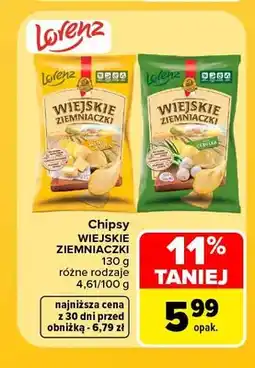 Carrefour Chipsy Wiejskie Ziemniaczki masło z solą oferta