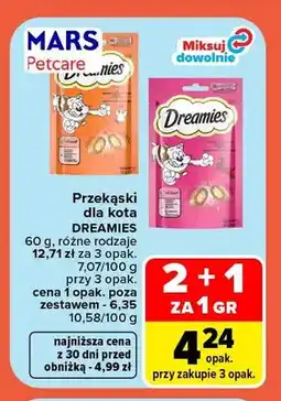 Carrefour Przekąski dla kota Dreamies z kurczakiem oferta