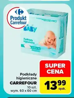 Carrefour Podkłady higieniczne Carrefour 60x60 cm oferta