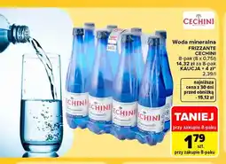 Carrefour Woda mineralna gazowana Cechini Frizzante 8-pak oferta