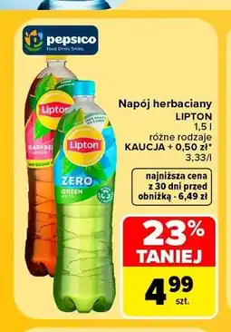 Carrefour Napój herbaciany Lipton Lemon oferta