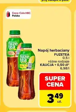 Carrefour Napój herbaciany FuzeTea Black Tea Peach Hibiscus oferta