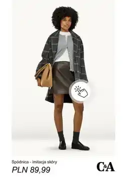 C&A Spódnica - imitacja skóry C & A oferta