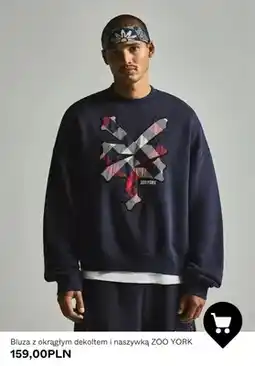 Bershka Bluza z okrągłym dekoltem i naszywką Zoo York oferta