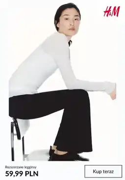 H&M Rozszerzane legginsy H & M oferta