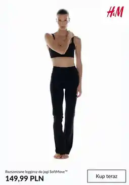 H&M Rozszerzane legginsy do jogi SoftMove H & M oferta