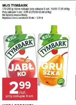Stokrotka Mus Tymbark gruszka jabłko banan oferta