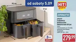 ALDI AMBIANO Frytkownica beztłuszczowa dwukomorowa Airfryer oferta